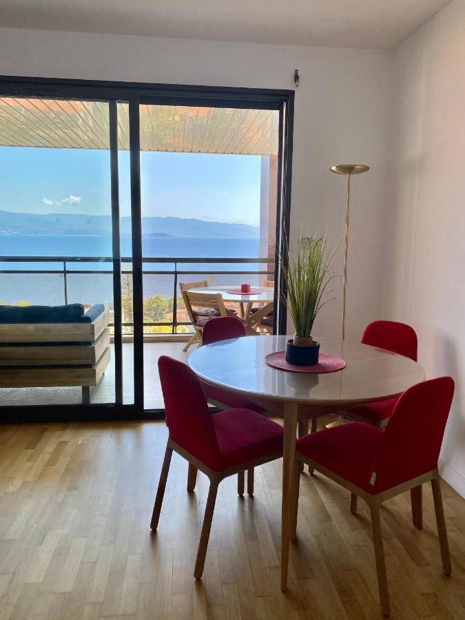 Grand T2 Standing Ajaccio Proche Centre Et Plages Vue Panoramique Parking Prive Bagian luar foto