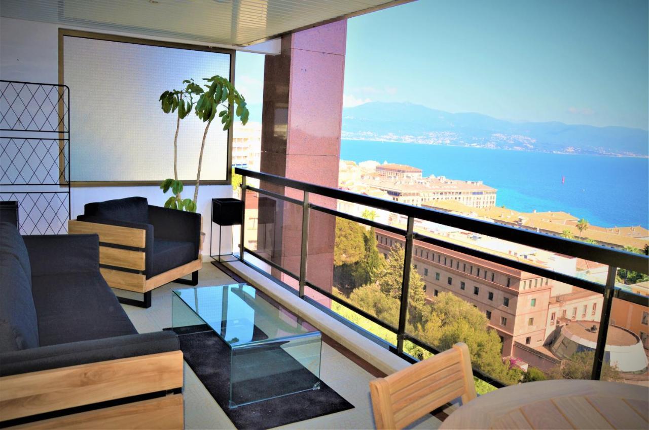 Grand T2 Standing Ajaccio Proche Centre Et Plages Vue Panoramique Parking Prive Bagian luar foto